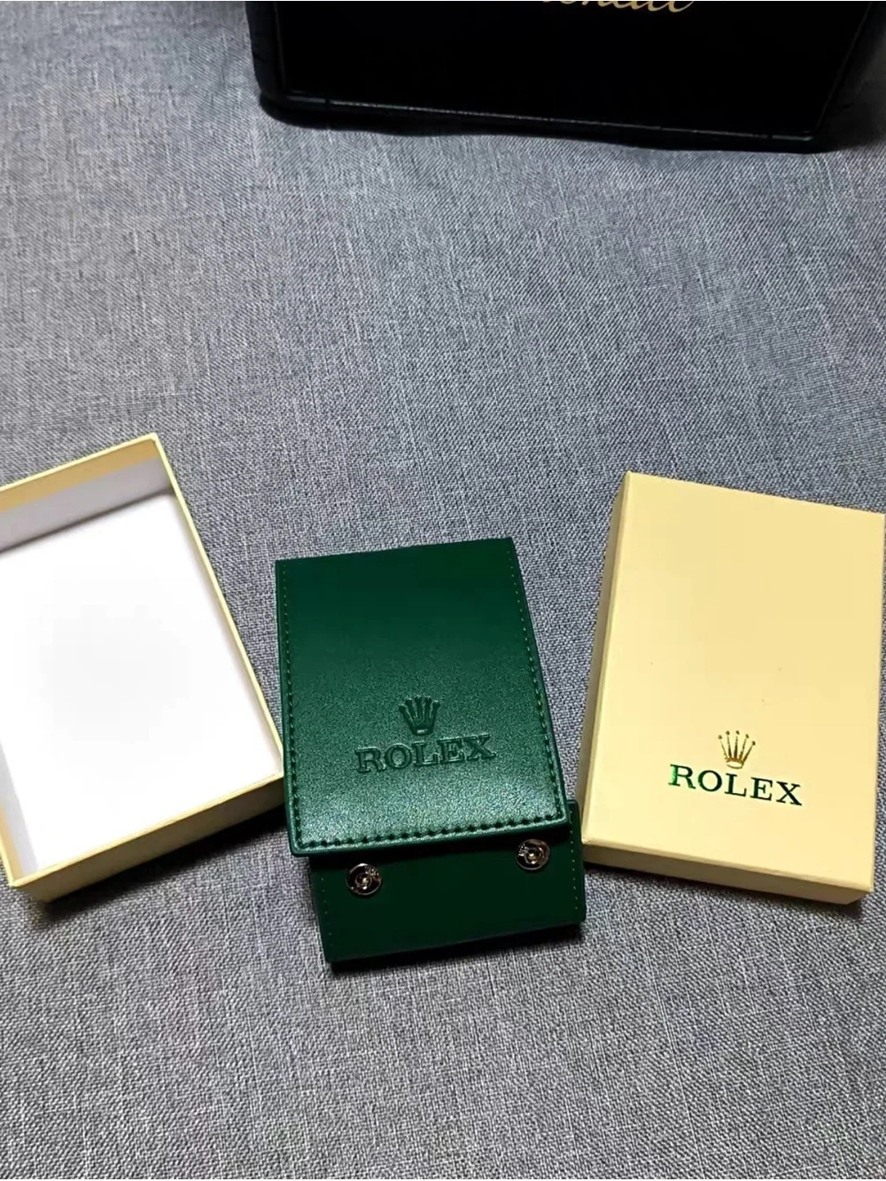 Rolex Emerald Green Leather Watch Case